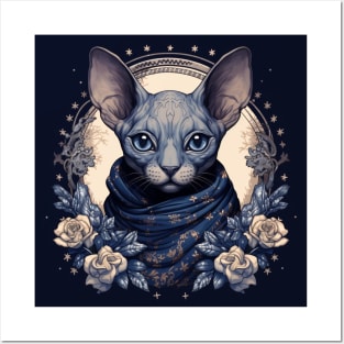 Blue Sphynx Posters and Art